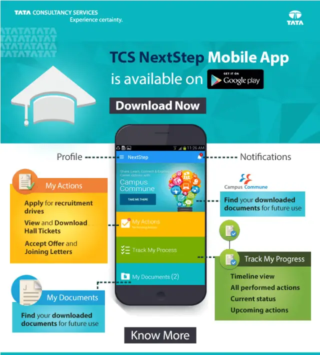 TCS NextStep App