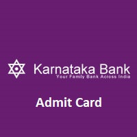 Karnataka Bank Admit Card