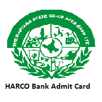 HARCO Bank Admit Card