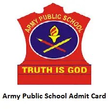 Army Public School Admit Card