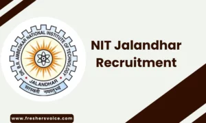 NIT Jalandhar Recruitment 2024 for Junior Research Fellow (JRF)