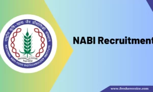 NABI Walk-In-Interview 2024 for Field Assistant/JRF/SRF | 01 & 08 May 2024