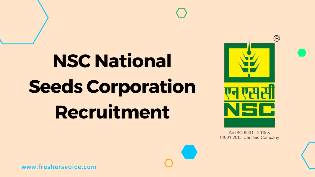 NSC National Seeds Corporation Recruitment 