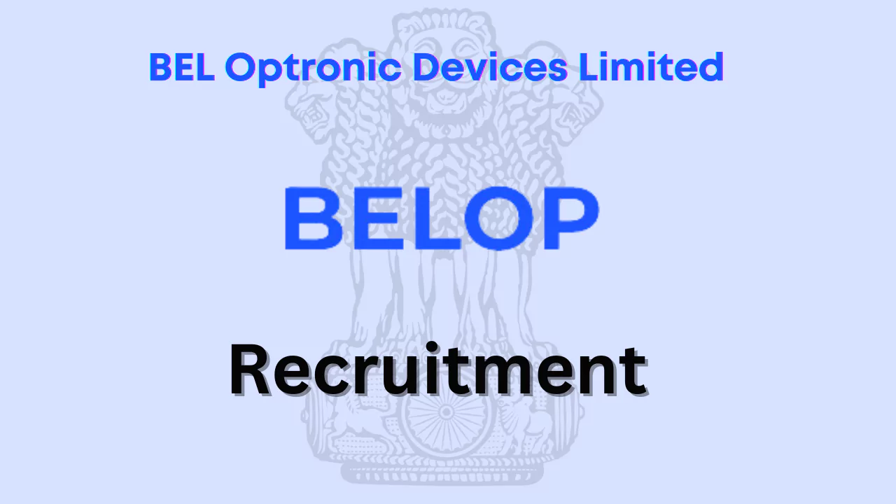 BELOP Recruitment, BEL Pune Recruitment 