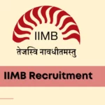 IIMB Recruitment