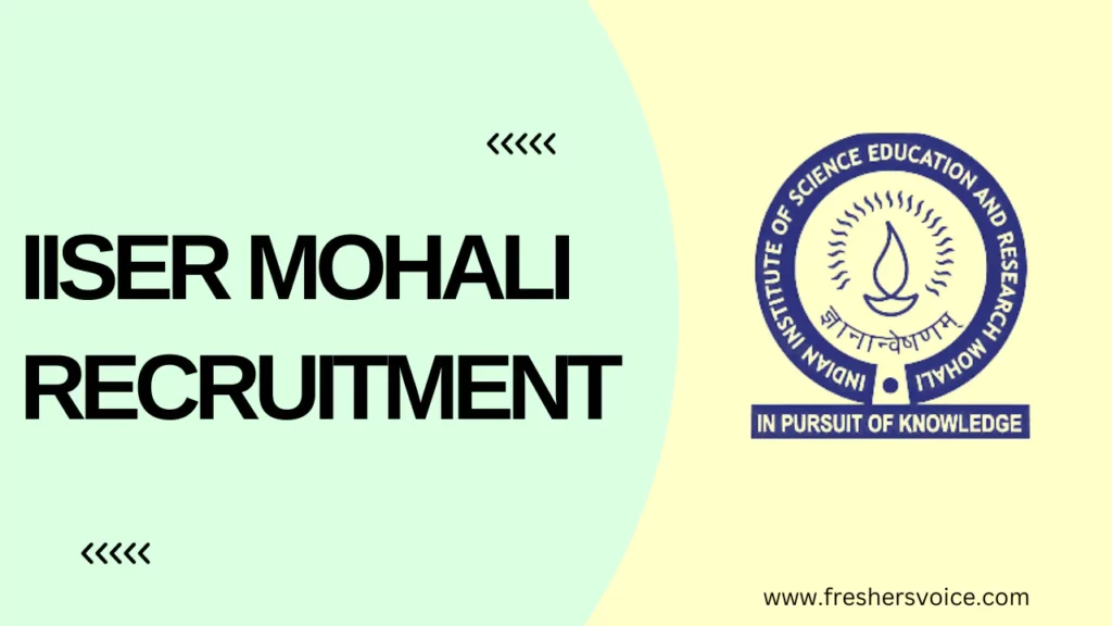 IISER Mohali Recruitment