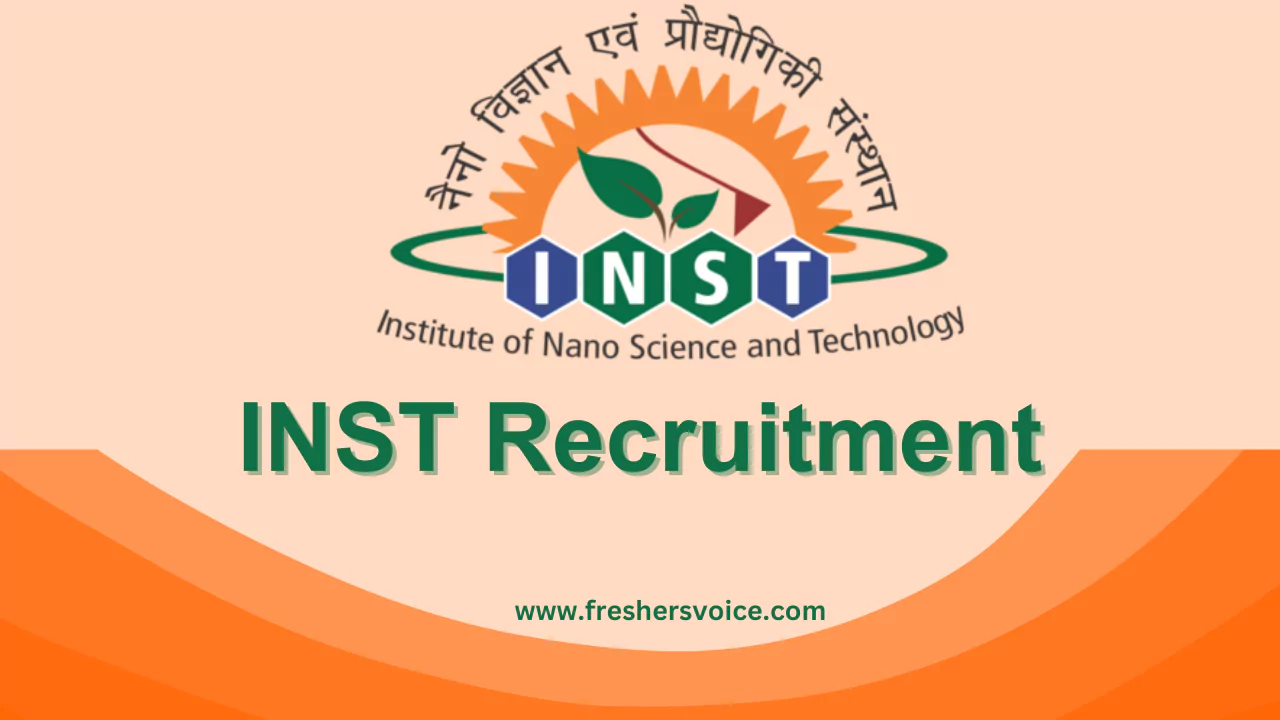 INST Recruitment 2025 - Project Associate-I