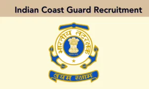 Indian Coast Guard Recruitment 2026 – Engine Driver