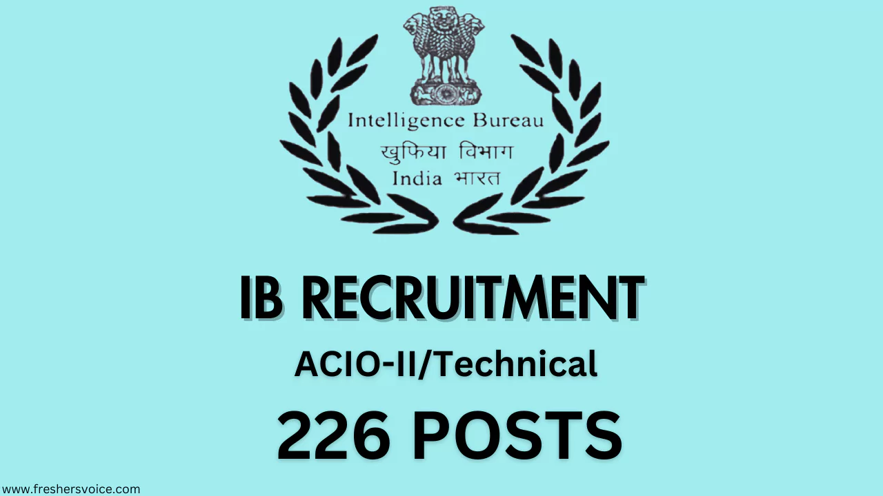 IB Intelligence Bureau Recruitment