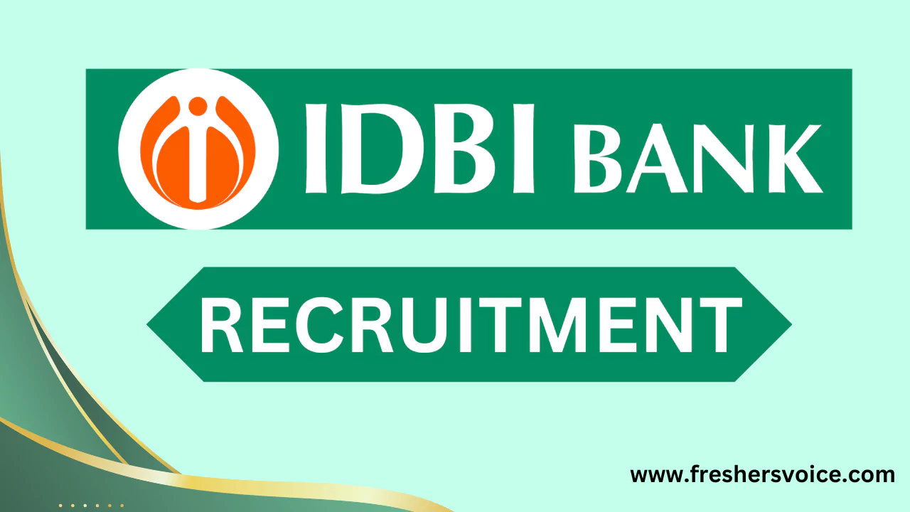 IDBI Bank SO Recruitment 2024 Specialist Cadre Officers