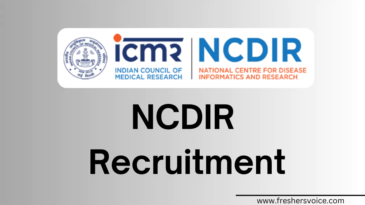 NCDIR Recruitment