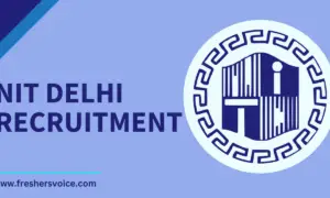 NIT Delhi Recruitment 2024 for Junior Research Fellow