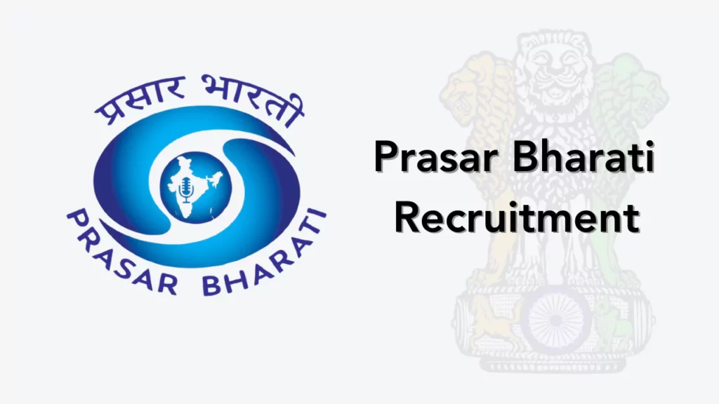 Prasar Bharati Recruitment