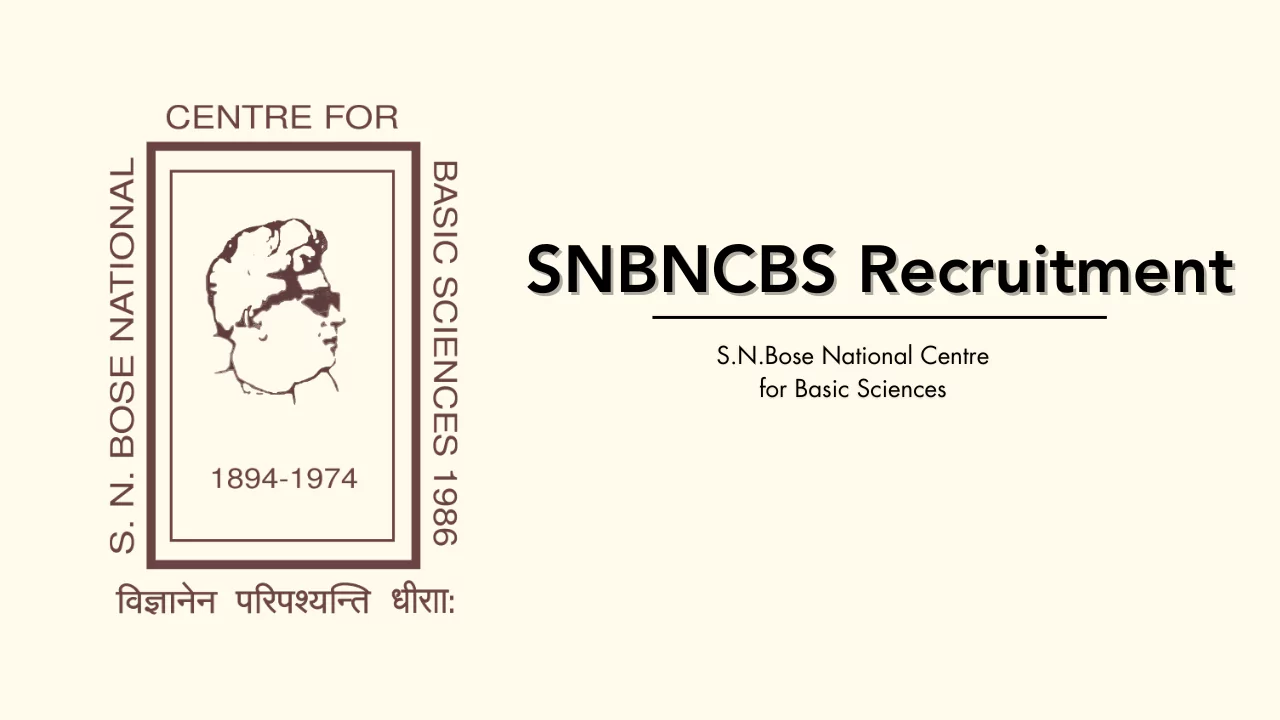 SNBNCBS Recruitment