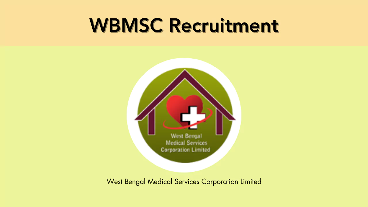 WBMSC Recruitment