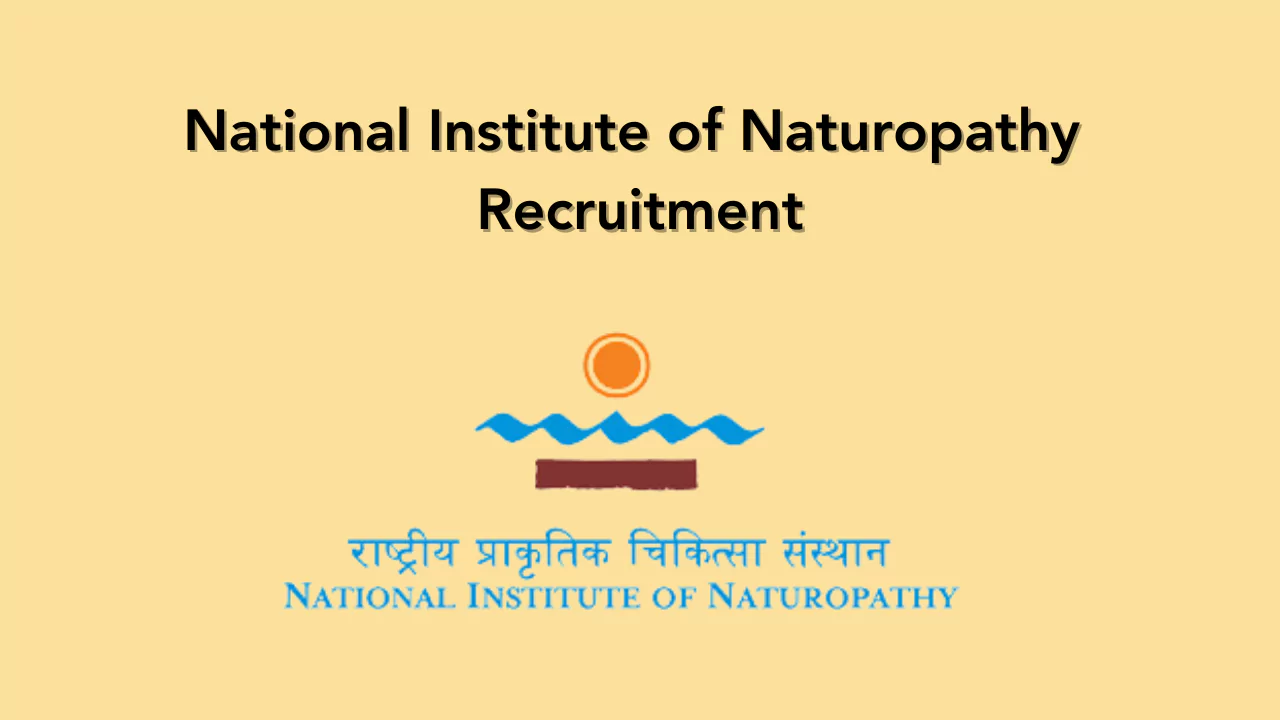 National Institute of Naturopathy Recruitment