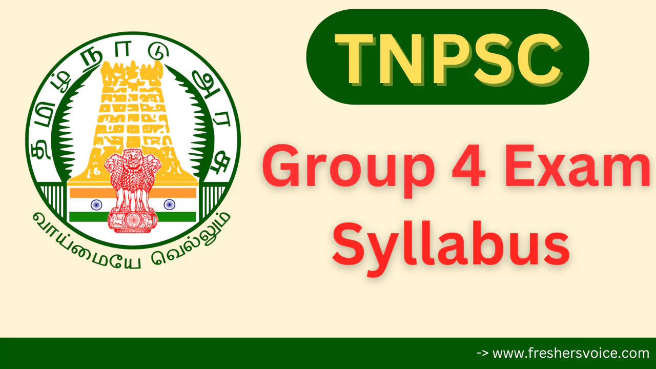TNPSC Group 4 Exam Syllabus