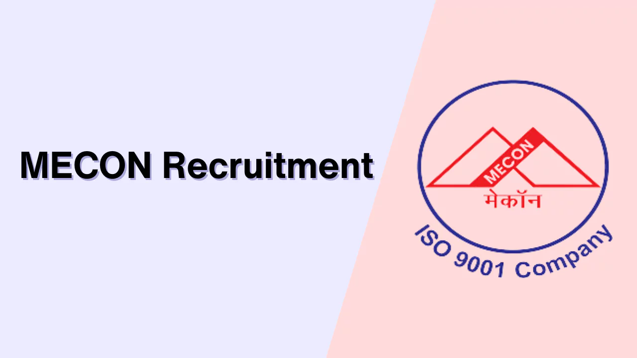 MECON Recruitment