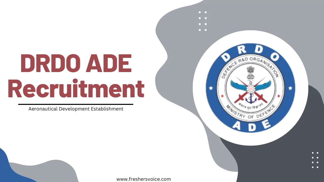 DRDO ADE Recruitment 2025: Junior Research Fellow