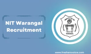 NIT Warangal Recruitment 2024: Junior Research Fellow (JRF)/Project Assistant