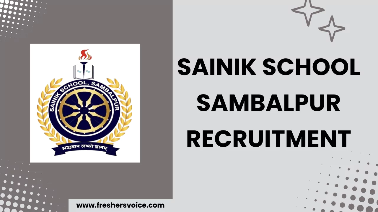 Sainik School Sambalpur Recruitment