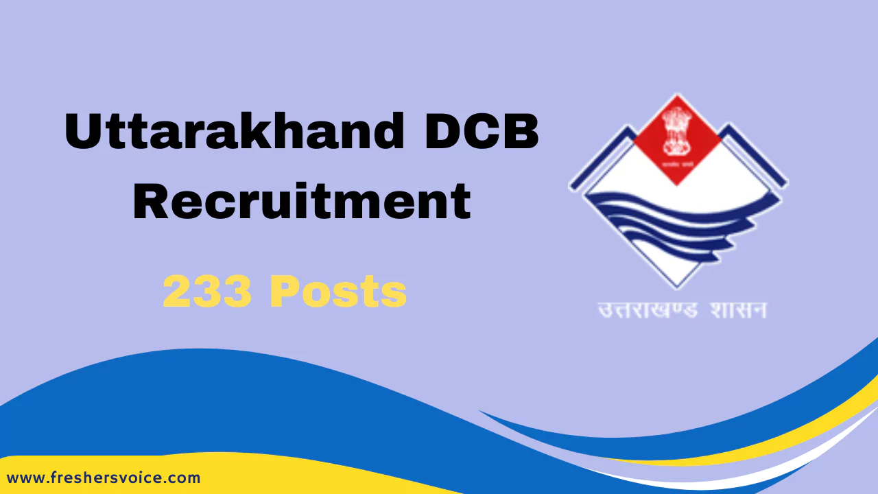 Uttarakhand DCB Recruitment