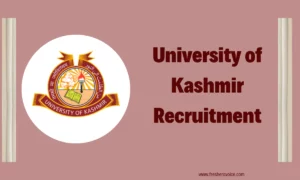 University of Kashmir Walk-In-Interview 2024: Apply for Project Assistant