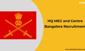 HQ MEG and Centre Bangalore Recruitment 2024: Apply for CTI/Gardener/Barber