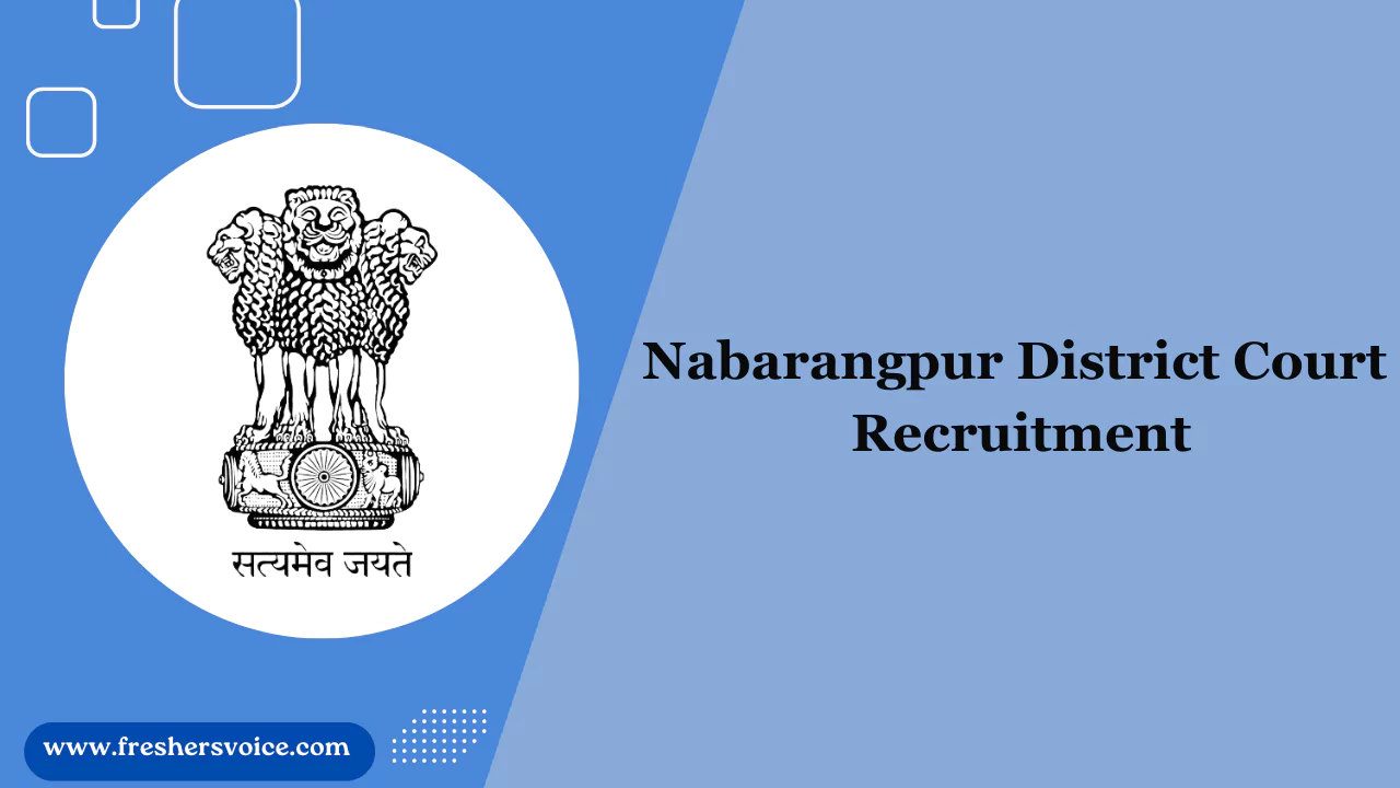 Nabarangpur District Court Recruitment 