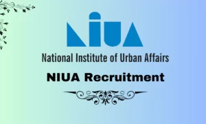 NIUA Recruitment 2024: Data Analyst/Programmer
