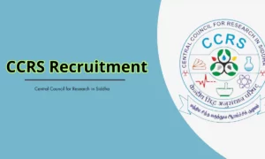 CCRS Recruitment 2026 – Research Assistant/Laboratory Attendant