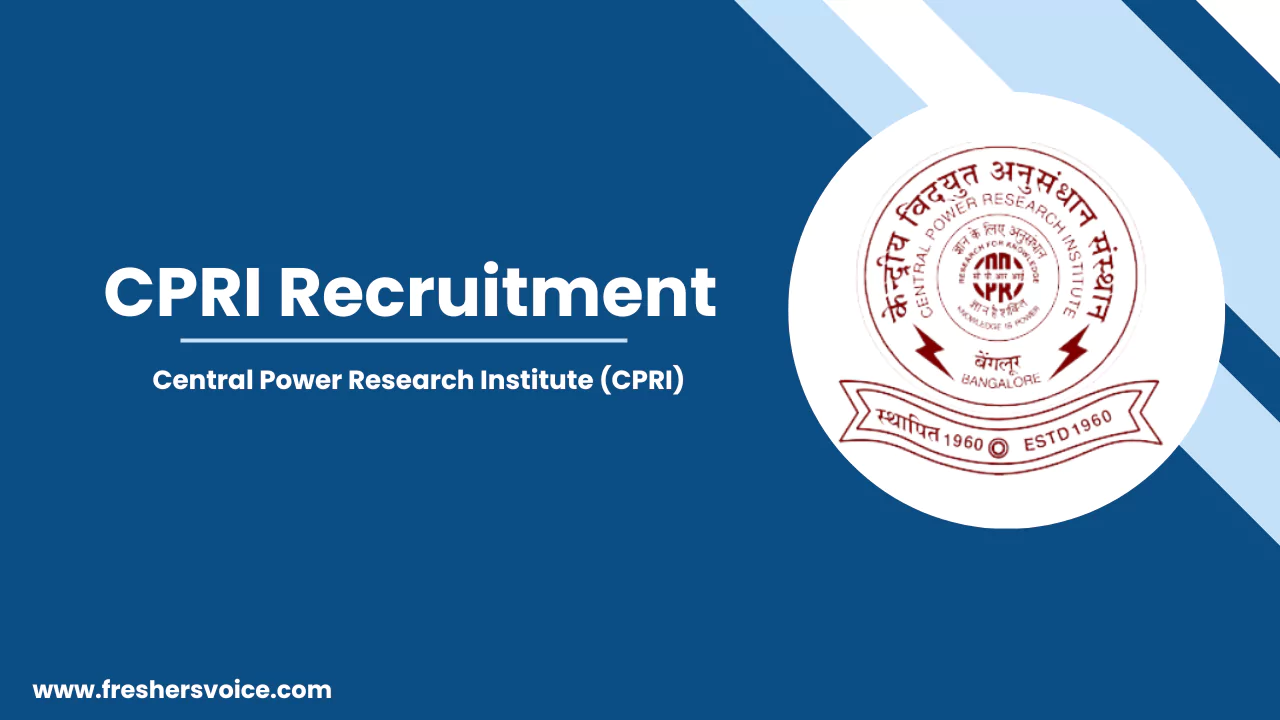 CPRI Recruitment