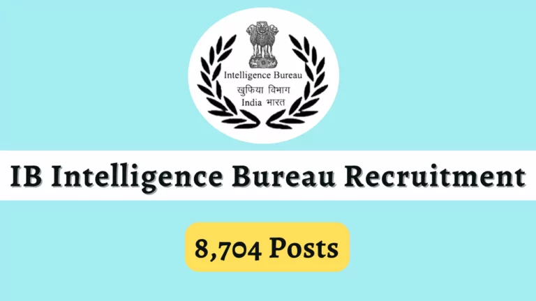 IB Intelligence Bureau Recruitment