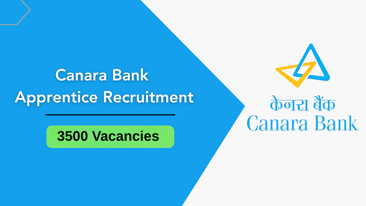 Canara Bank Apprentice Recruitment 2025