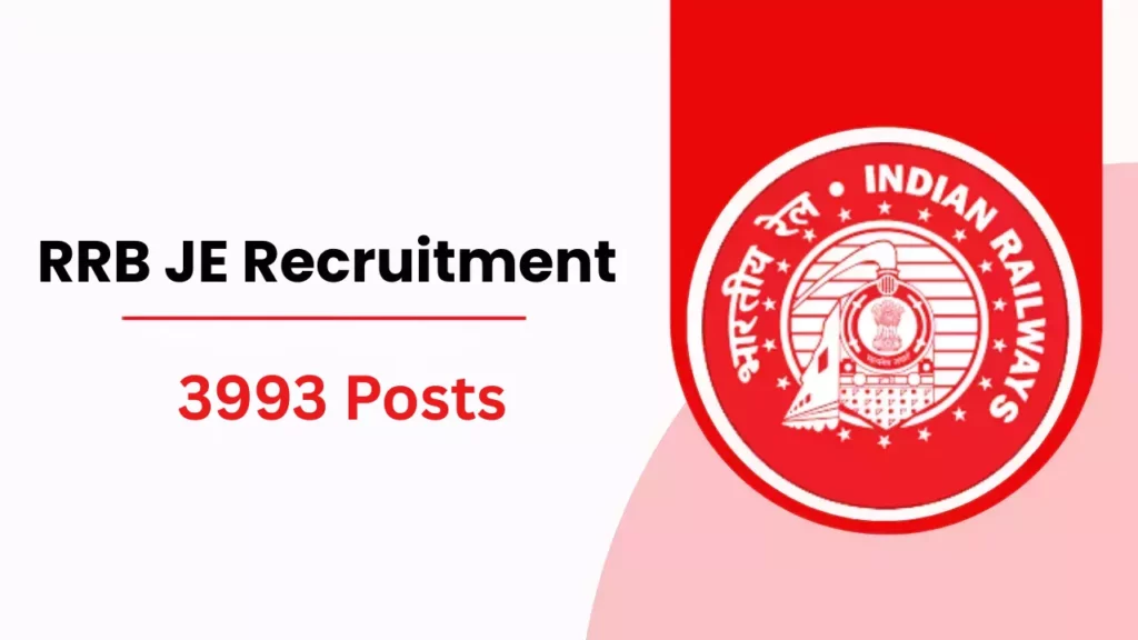 RRB JE Recruitment